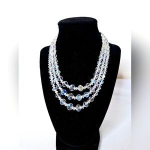 Vtg. Laguna Brand"The Elegant Nothern Lights"Old money, Aurora Borealis Necklace